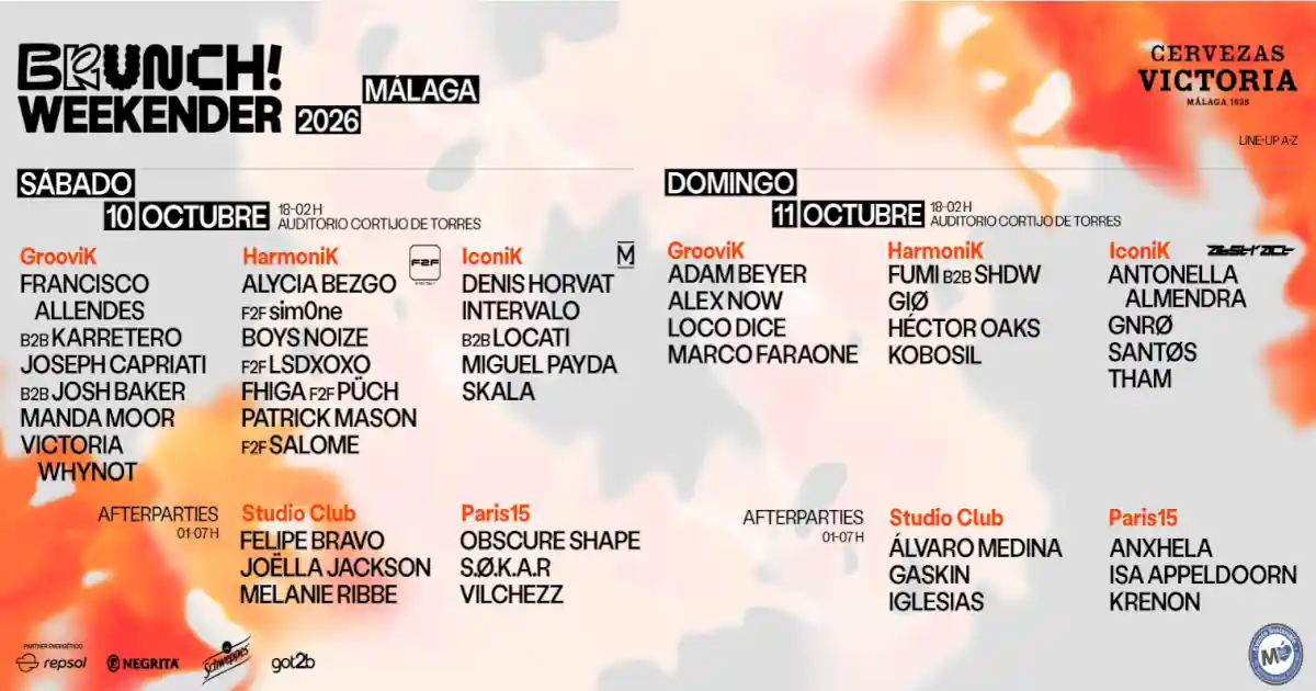 brunch electronik malaga 2026