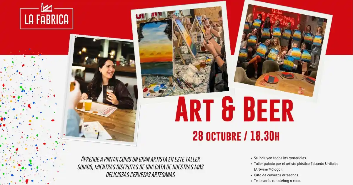 ART BEER TALLER OCTUBRE LA FABRICA CRUZCAMPO OCTUBRE 2026 ART BEER TALLER OCTUBRE LA FABRICA CRUZCAMPO OCTUBRE 2026