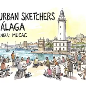 quedada urban sketchers malaga